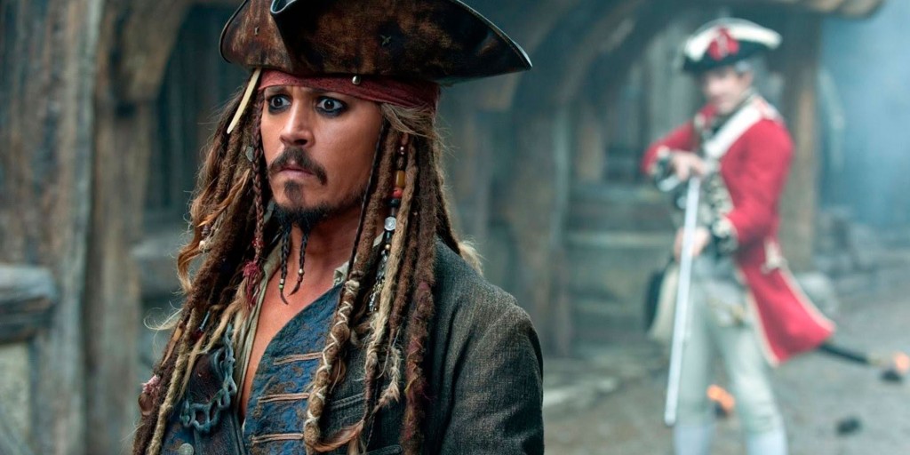 Johnny Depp i Pirates of the Caribbean: Salazar's Revenge