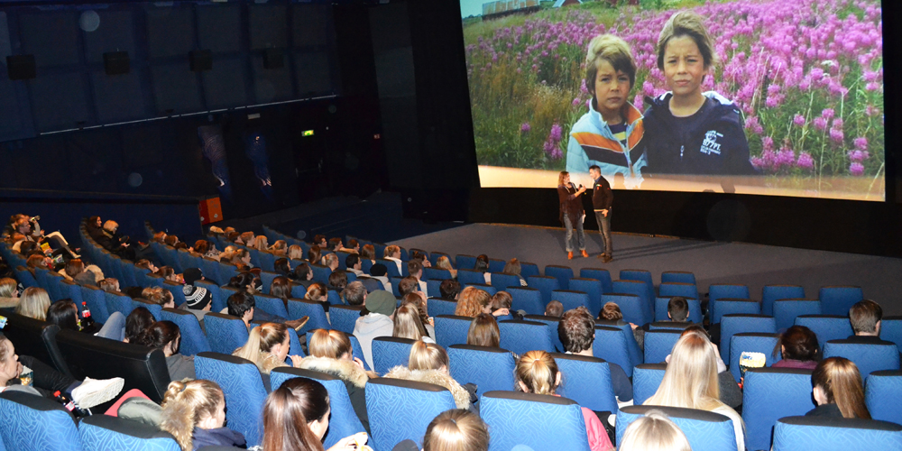 Filmen Brødre hadde førpremiere på Den store skolekinodagen 2015, her i Trondheim. Foto: Trondheim kino.