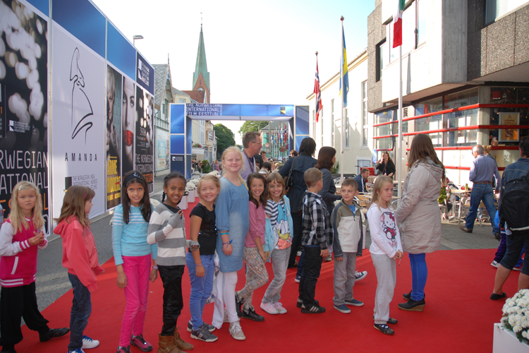 Glade barn på filmfestival i Haugesund (foto: Sigurd Moe Hetland)