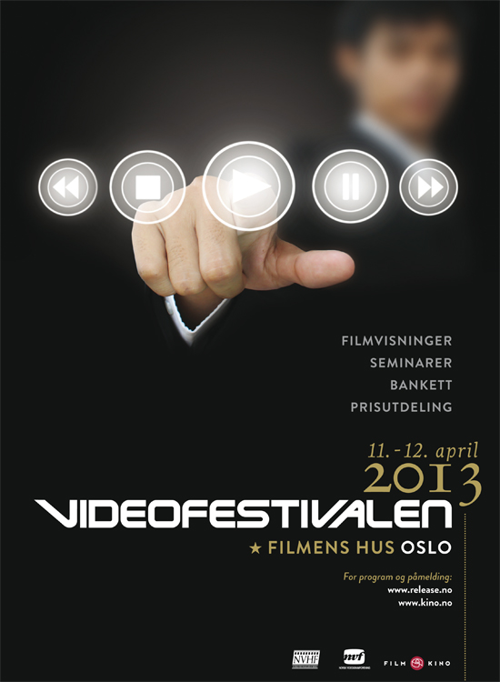 Plakaten fra Videofestivalen 2013