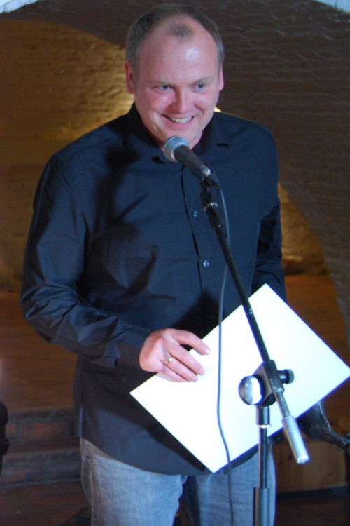 Arild Østin Ommundsen mottok Aamot-statuetten under Film & Kinos landsmøte i Fredrikstad 3. juni 2013.